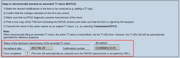 T1-ADJ T1 Adjustment Request